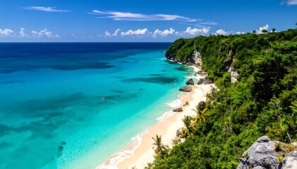 Tropical paradise beach view