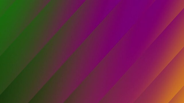Vibrant gradient background with dynamic diagonal lines shifting from green to purple to orange, perfect for modern presentations or stylish website design
