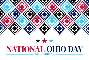 Celebrate national ohio day with ohio pattern ohio stars ohio state ohio design