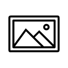 Vector art of landscape painting with mountains and sun