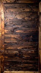 Rustic Wood Panel with Rich Brown and Gold Tones.