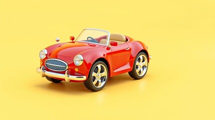 Modern 3D Car Illustration Design