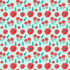 seamless pattern with flowers