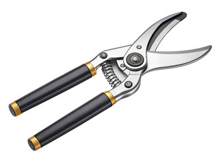 Obraz premium Garden pruner isolated on transparent background, top view