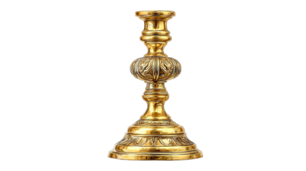 Ornate gold candleholder