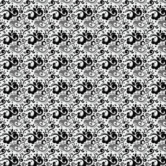black and white seamless pattern