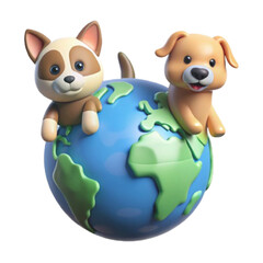 World animals day icon