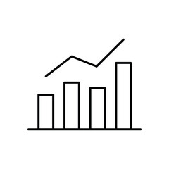 Business Analytics Outline Icon illustration
