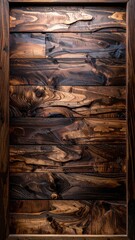 Rustic Wooden Door with Rich Grain and Texture.
