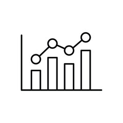 Business Analytics Outline Icon illustration