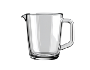 Empty Glass Measuring Cup for Cooking PNG