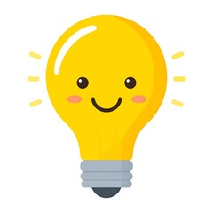 Cute lightbulb graphic