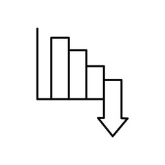 Business Analytics Outline Icon illustration