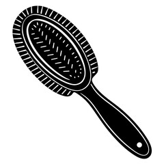 "Hairbrush Icon Vector – Minimalist AI Graphic Design for Digital Projects"