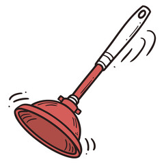 Plunger Icon Vector | AI Graphics Design File for Microstock Download