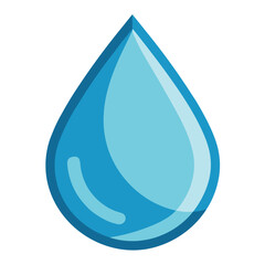 Water Droplet Icon Vector | Clean Minimal AI Graphic Design File for Microstock