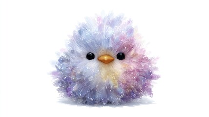 Obraz premium Cute fluffy bird figurine