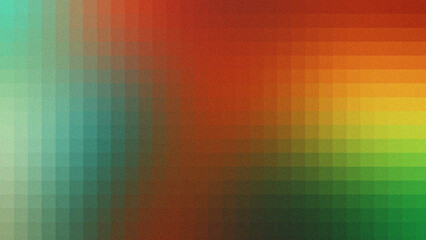 Retro Pixel Gradient Abstract Background with Vibrant Colors
