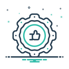 Mix icon for superb service