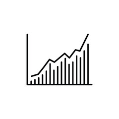 Business Analytics Outline Icon illustration