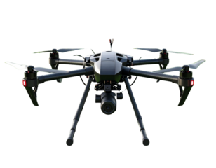 Futuristic Farm Drone Illustration PNG