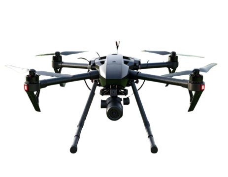 Futuristic Farm Drone Illustration PNG