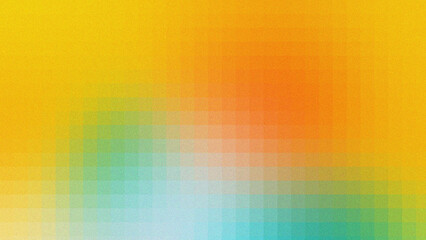 Vibrant Aurora Borealis Pixelated Gradient Background Design
