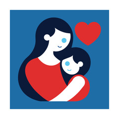 Mother child embrace