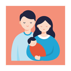 Fototapeta premium Family cuddle