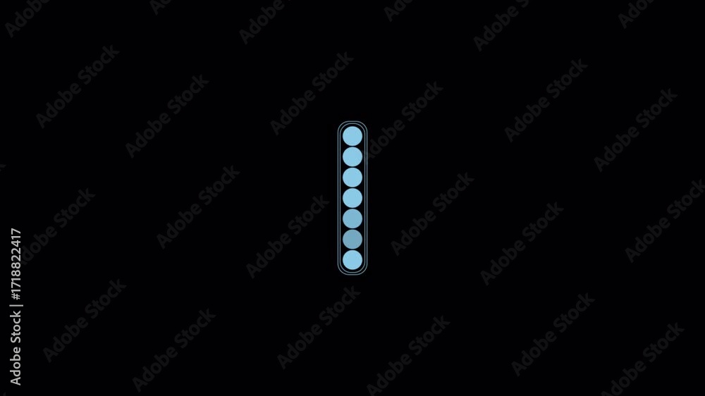 Aufkleber illuminated led light bar on black background for visual effects.