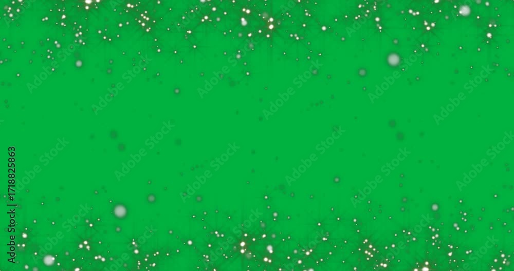 Poster marketing teams using abstract particles with glowing orbs, sparkles on transparent background