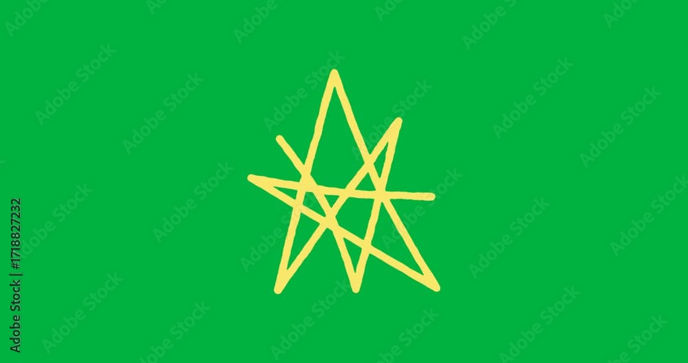 Poster Designers using transparent background tech showcasing abstract yellow square with crossing lines