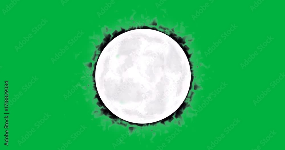 Poster textured orb appearing on transparent background in digital design with spiky corona, fragments