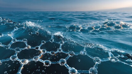 Intelligent desalination networks using AI-controlled nanofilters and real-time water chemistry analysis for energy-efficient large-scale potable water production.