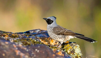 Bird perched on a rock