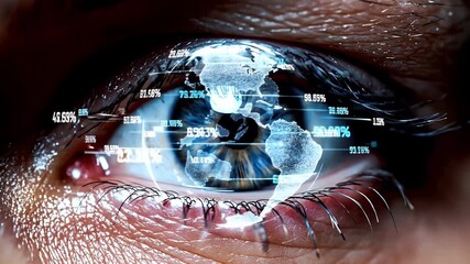 Global vision eye for data analysis and strategic business insights - Powered by Adobe