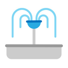 Fountain Vector Flat Icon Design