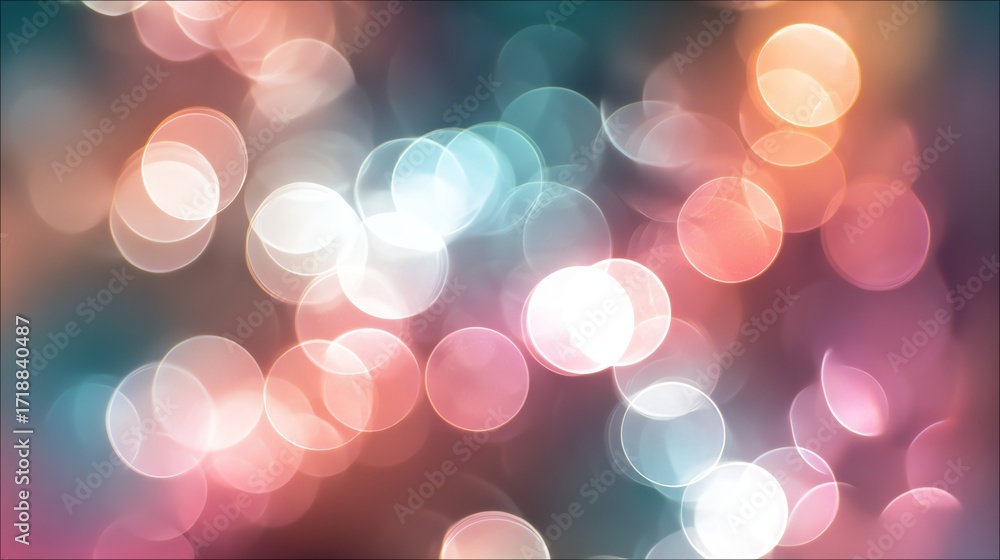 Poster a mesmerizing background featuring colorful bokeh lights that create a dreamy, abstract atmosphere p