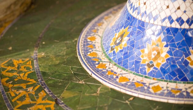 Ornate mosaic detail