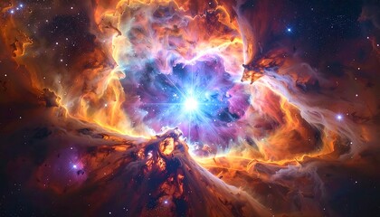 Colorful nebula in space (1)