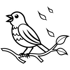 Obraz premium bird on branch