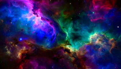 Colorful nebulae in deep space (2)