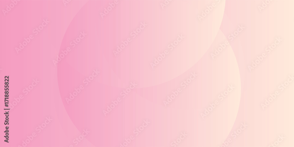 Poster abstract pastel colorful pink and yellow gradations. circle effect style geometric abstract backgrou