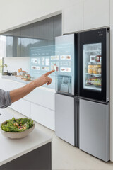 modern kitchen equipped with advanced ar inventory management system where technology meets culinary efficiency