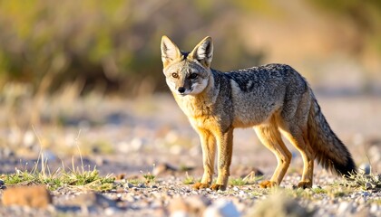 Fototapeta premium Desert fox in the sunlight