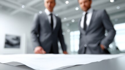 Fototapeta premium Business Meeting with Professionals Analyzing Documents in Office