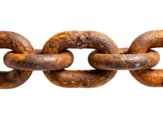 rusty metal chain png image on transparent background
