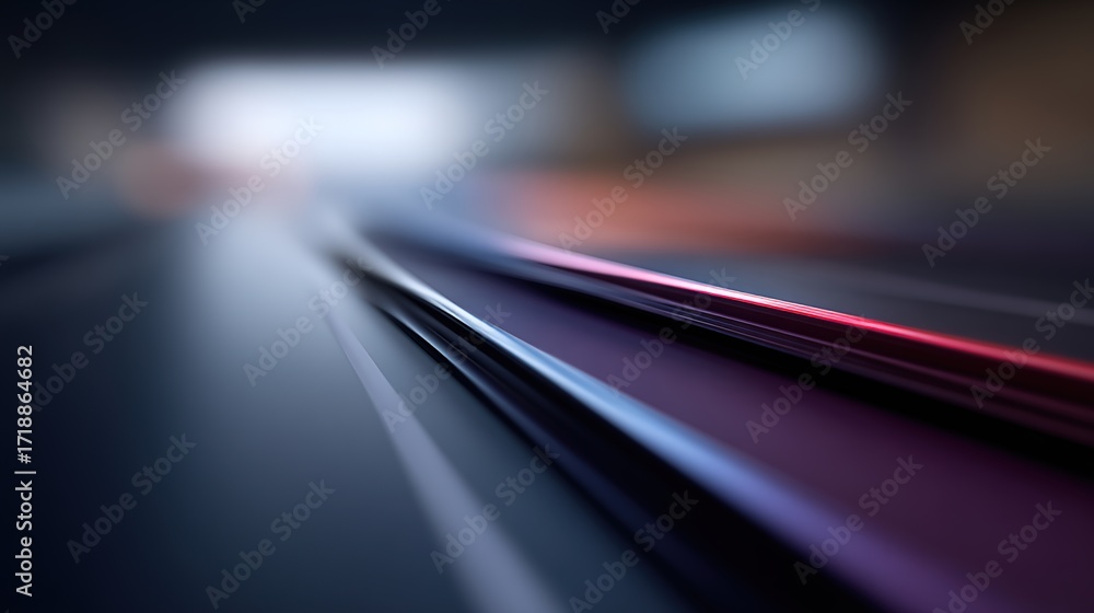 Poster abstract motion blur with colorful lines on dark background
