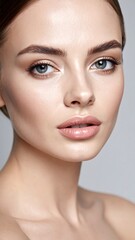 Obraz premium Close-up woman, flawless skin