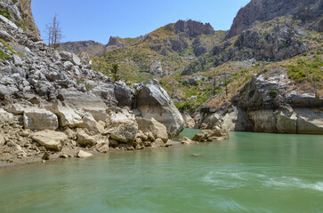 Türkiye, Side, August 22, 2025, tourist attraction green canyon
